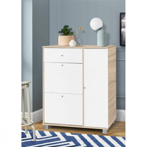 دولاب تنظيم أحذية خشب ماليزي مع أدراج متنوعة – لون...