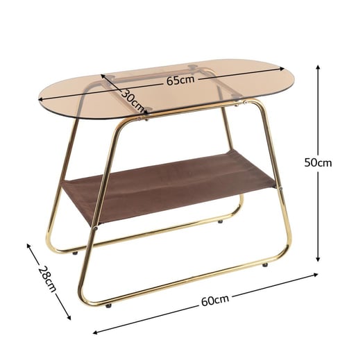 طاولة خدمة دورين - ذهبي