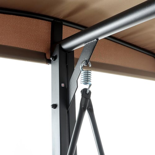 كرسي أرجوحة 3 مقاعد للمساحات الخارجية مع مظلة