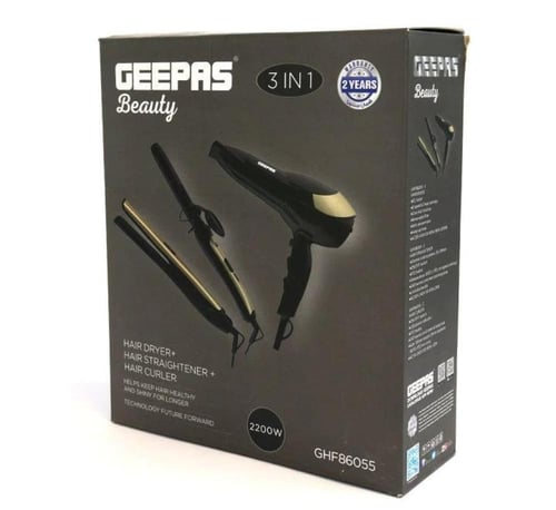 جيباس مجموعة تصفيف الشعر 3*1 بقوة 2200 واط -H-04-0...