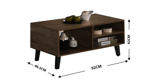 طاولة قهوة - لون بني