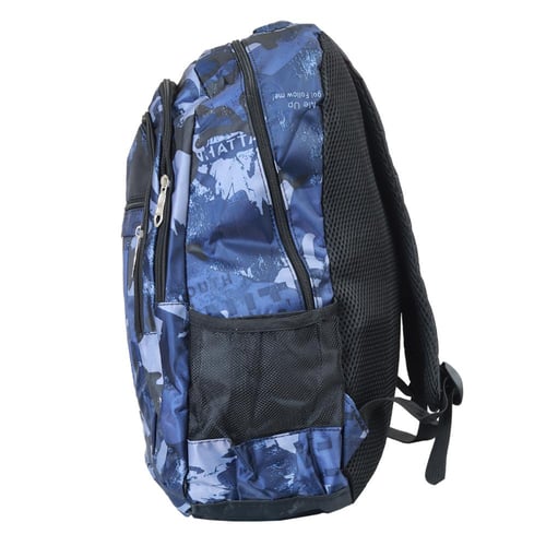 شنطة ظهر مدرسية للاولاد مع سحاب وجيب أمامي