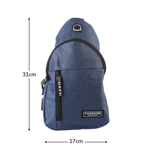 شنطة كتف FASHION INSTINCT قماش بحزام - عملية وأنيق...