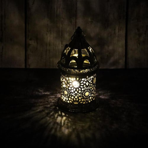 فانوس رمضاني مزخرف لون ذهبي -G-K-03-2