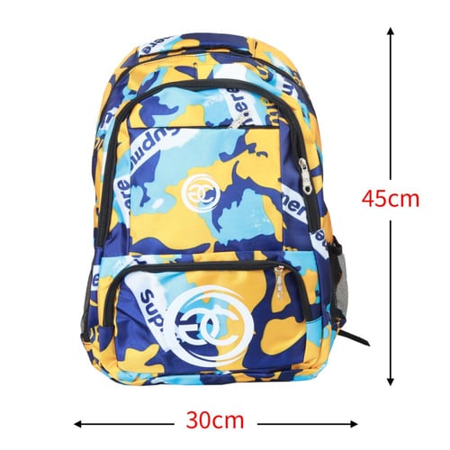 شنطة مدرسة للاطفال بسحاب وجيوب متنوعة - للاولاد وا...