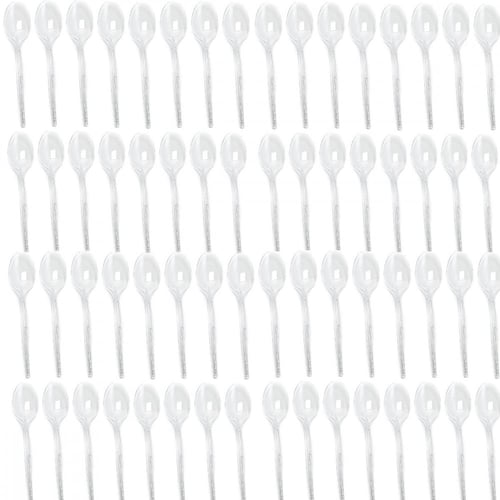 ملاعق اكل شفاف 160 حبة