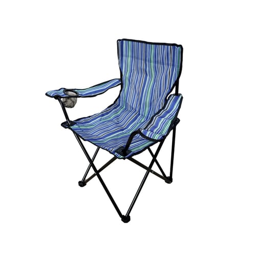كراسي للرحلات والشاطئ مع حامل أكواب قابلة للطي