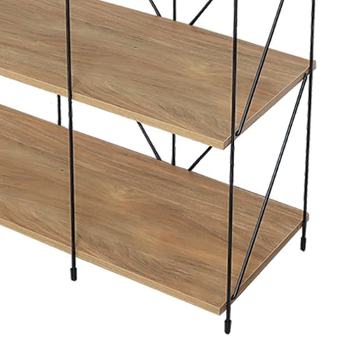 وحدة رفوف خشب ماليزي 4 ادوار متعددة الإستخدام خشبي...