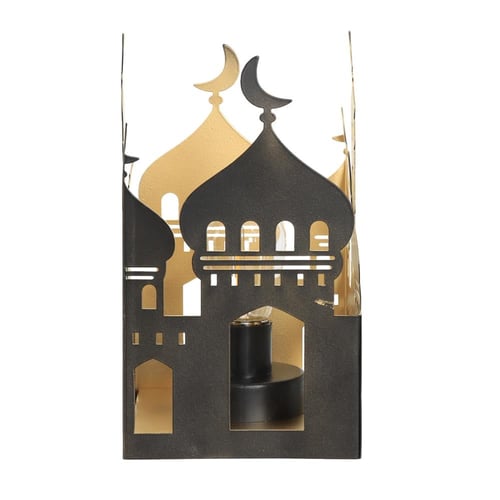 ديكور إضاءة رمضانية للطاولة – قبة مسجد معدنية