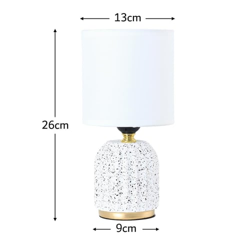 أباجورة غرف نوم أنيقة من السيراميك بإضاءة