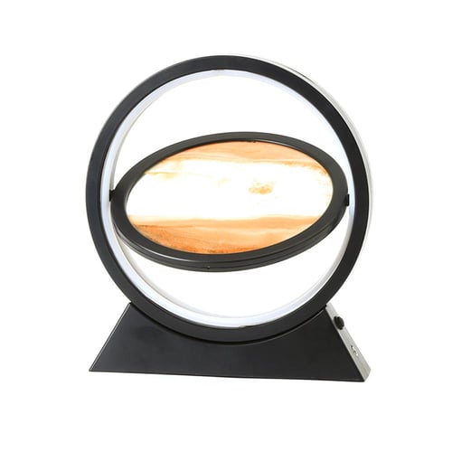 إضاءة ليد مع لوحة زجاج بتصميم الرمال المتحركة