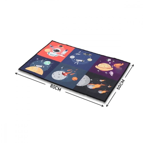 سجادة اطفال بتصميم فضاء مقاس 80*50 سم
