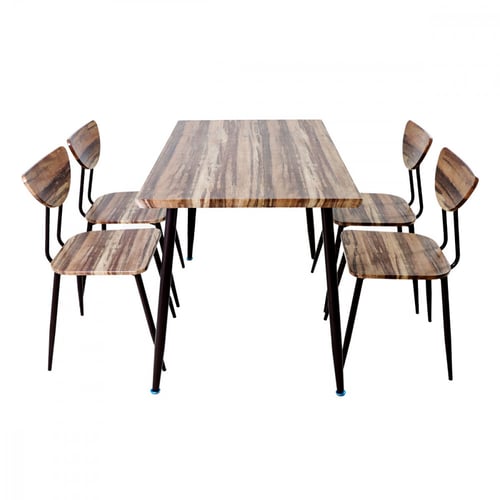 طاولة طعام مودرن خشب مع 4 كراسي مقاس 110*70*76 سم...