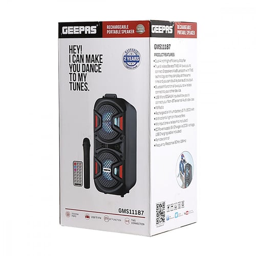 جيباس سماعة مع مكبر صوت قابلة للشحن - اسود -J-03-0...