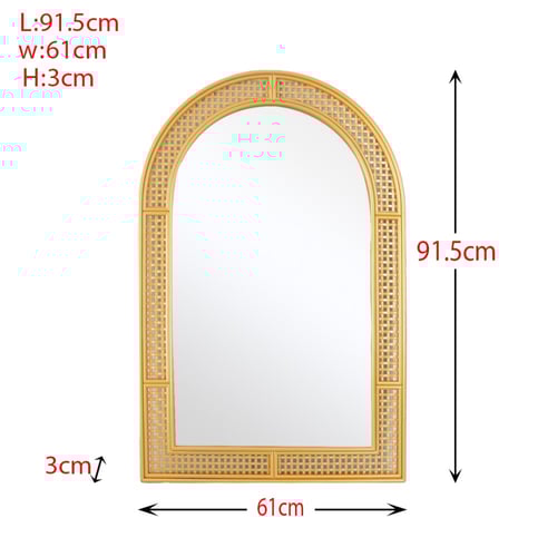 مرايا جداريه مع إطار مزخرف A_14_1