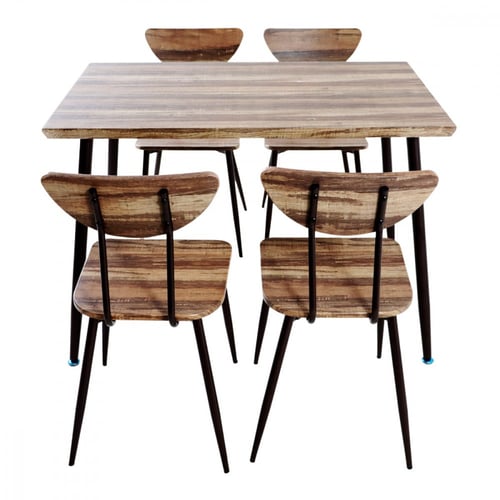 طاولة طعام مودرن خشب مع 4 كراسي مقاس 110*70*76 سم...