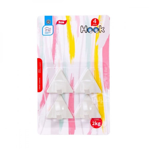 علاق لاصق جداري لون أبيض - G-02-04