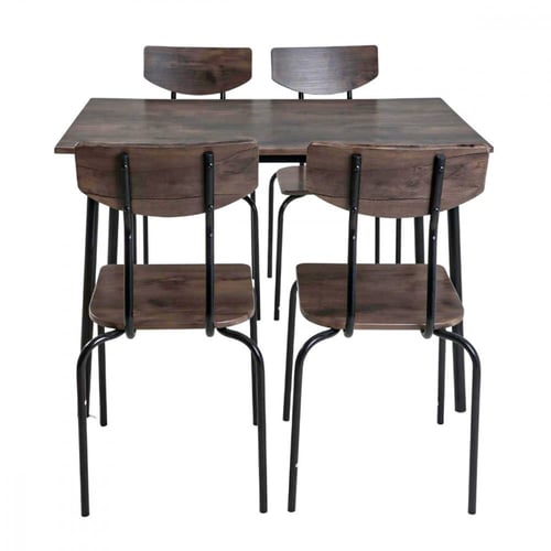 طاولة طعام مودرن 4 كراسي خشب مقاس 110*70*74.5 سم -...