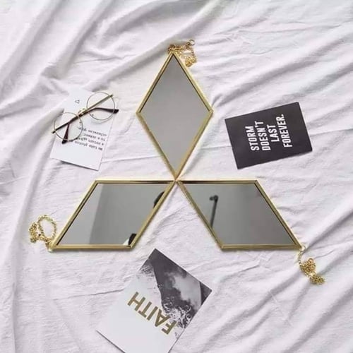 طقم مرايات معلقة بشكل معين 3 قطع A_11_1