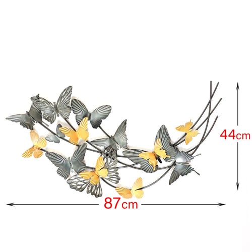 ديكور حائط معدني على شكل فراشات