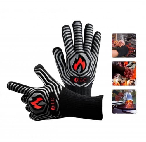 دي ال سي قفازات الشواء مقاومة للحرارة -I-03-02 لون...