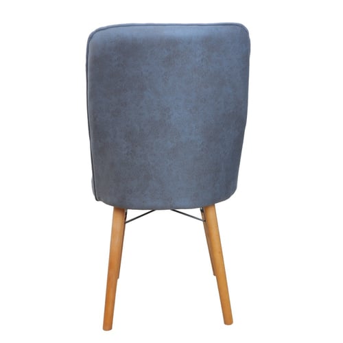 كرسي جلوس فاخر بقاعدة خشب رصاصي