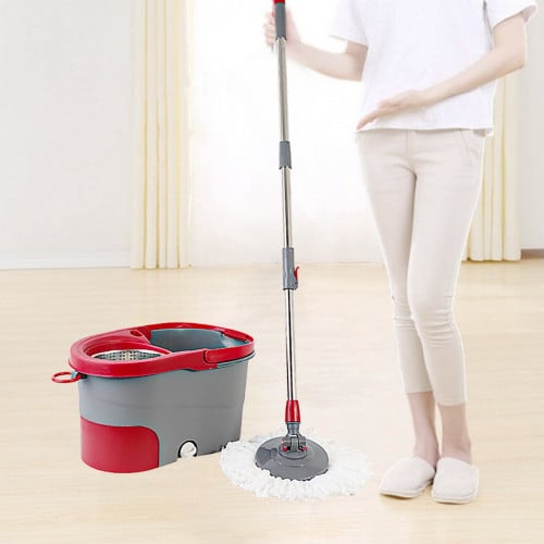 دلو مقسم مع ممسحة دوران 360 درجة -H-04-02