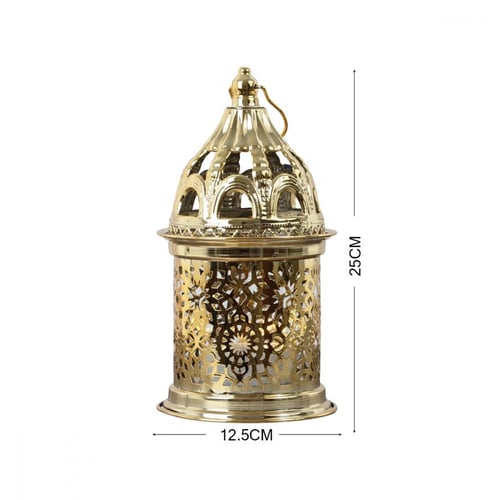 فانوس رمضاني مزخرف لون ذهبي -G-K-03-2