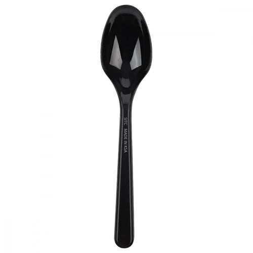 ملاعق بلاستيك اسود 160 حبة