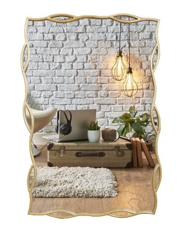 مرايا ديكور مودرن ذهبي