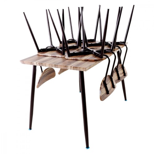 طاولة طعام مودرن خشب مع 4 كراسي مقاس 110*70*76 سم...