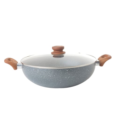 مقلى جرانيت مع غطاء زجاجي A-06-2