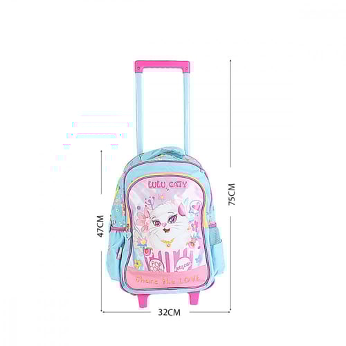 شنطة مدرسة لولو كاتي بعجلات A-07-5
