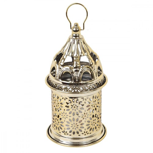 فانوس رمضاني مزخرف بشكل جميل لون ذهبي -G-K-04-02