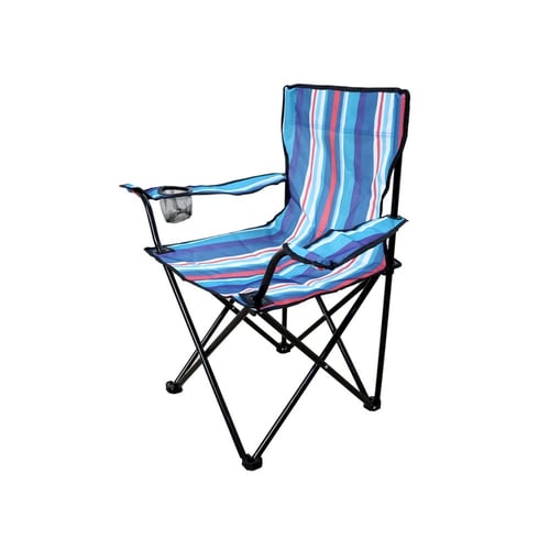 كراسي للرحلات والشاطئ مع حامل أكواب قابلة للطي