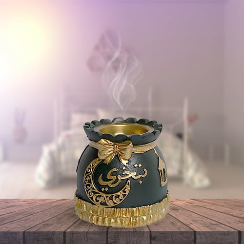 مباخر بولي رمضانية مزينة بعبارة تبخري-L-04-01