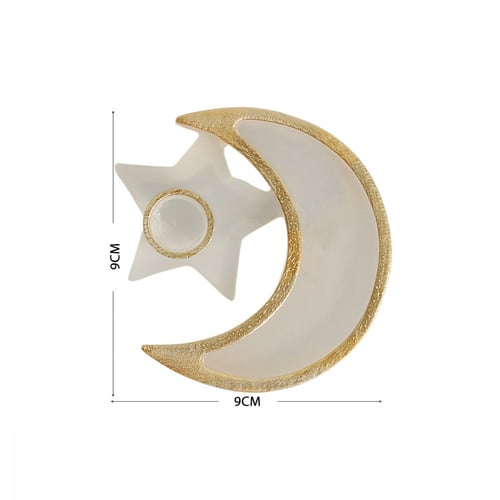 شمعدان هلال حامل شموع شفاف A0202