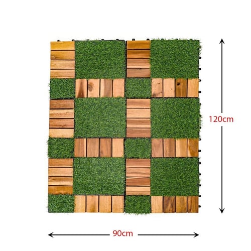 باركية ارضيات - ديكور بلاط عشب وبلاط خشب 30*30سم 1...