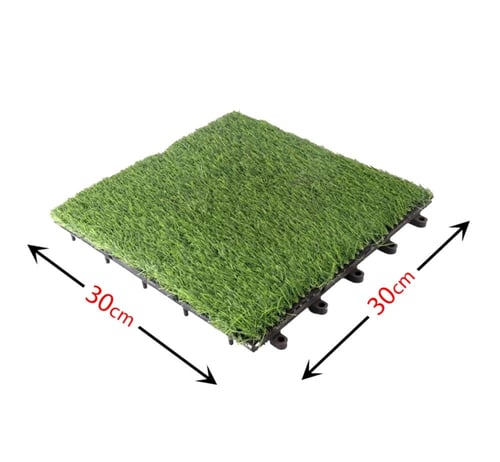 ارضيات عشب صناعي للحدائق 12 قطعة