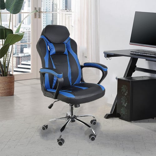 كرسي القيمنق والعاب الفيديو , عجلات متحركة ومسند م...