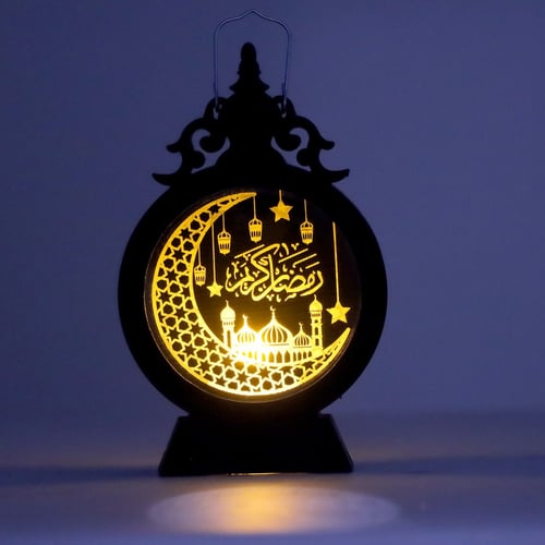 ديكور رمضان فانوس دائري بإضاءة