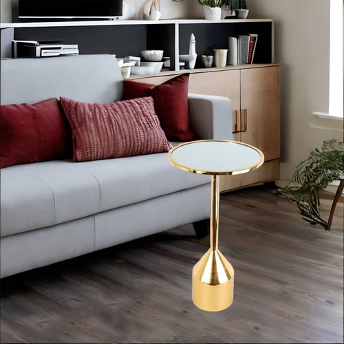 طاولة خدمة جانبية مع سطح مرايا