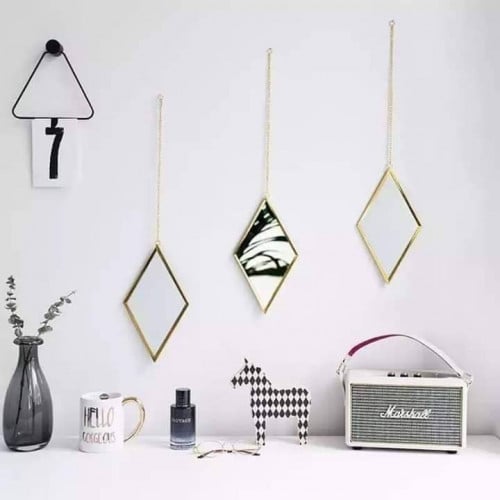 طقم مرايات معلقة بشكل معين 3 قطع A_11_1