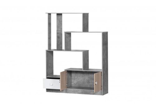 وحدة تخزين رفوف مدخل خشب ماليزي مع ادراج تخزين سفل...