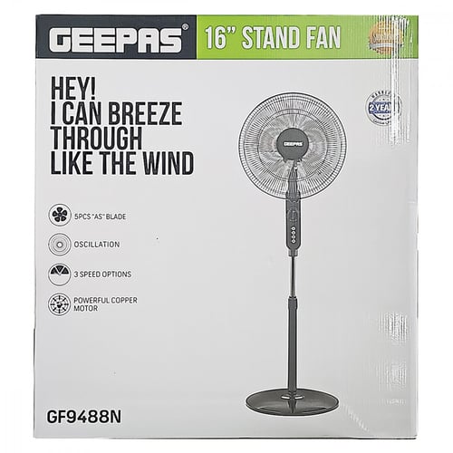 جيباس مروحة عمودية 16 بوصة اسود-G-04-01