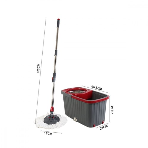 ممسحة دائرية للارضيات مع دلو مقسم -H-04-02