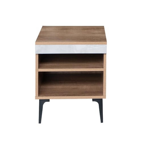 كومودينو رفين - خشبي ورمادي