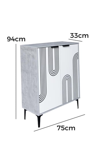 خزانة احذيه خشبية 2 باب 4 أدوار خشب ماليزي لون رما...