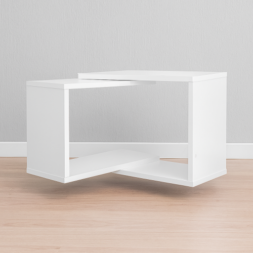 رفوف زاوية مودرن خشب على شكل مربعات متداخلة لون أب...