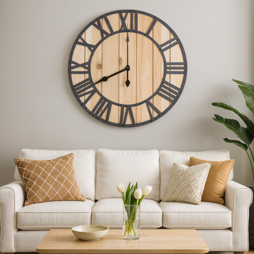 ساعة حائط ديكور أرقام لاتينية A_2_4